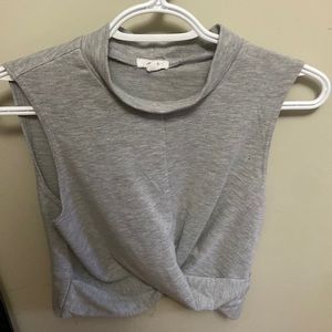 Grey crop top